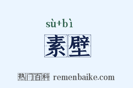 素壁是什么意思的图片